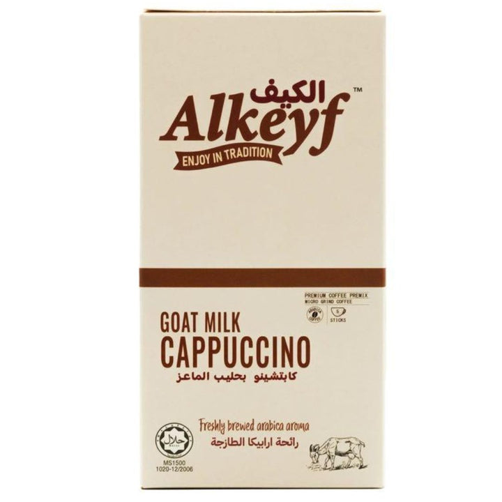 Alkeyf Goat Milk Cappuccino Freshly Brewed Arabica Aroma, 25g x5