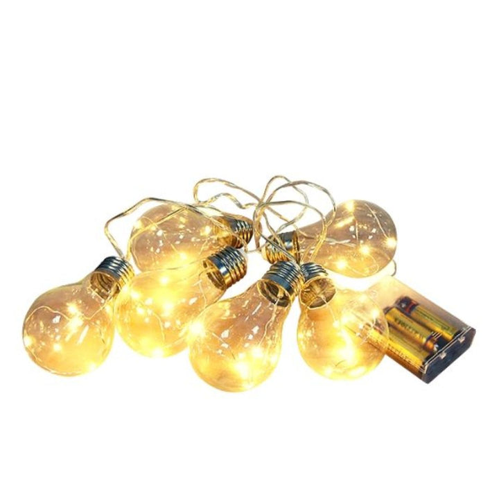 Xmas Light Bulb With Battery, 6Pcs