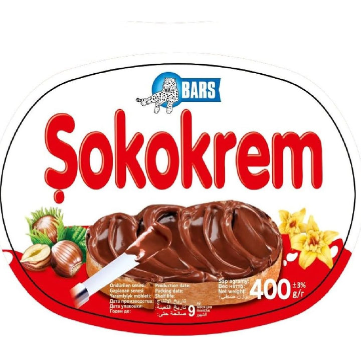 Bars Sokokrem Hazelnut Flavoured Cocoa Spread,  400g