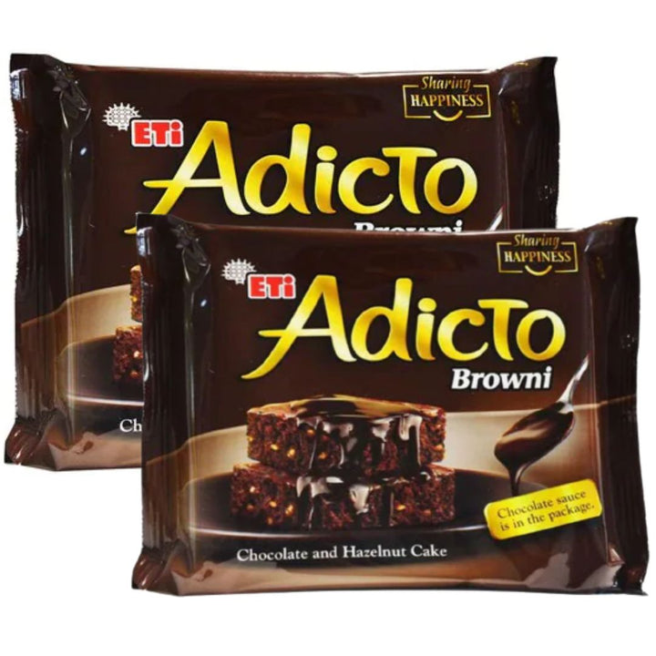 ETi Adicto Browni Chocolate And Hazelnut Cake, 2x200g