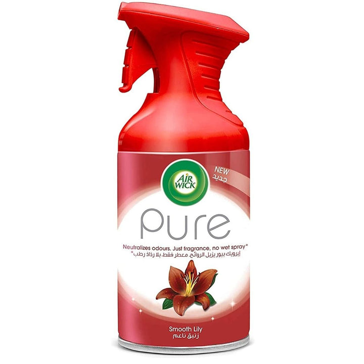 Air Wick Air Freshener Aerosol Pure Smooth Lilly, 250ml