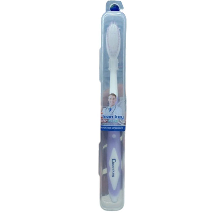 Clear Key Deep Clean Toothbrush-Purple