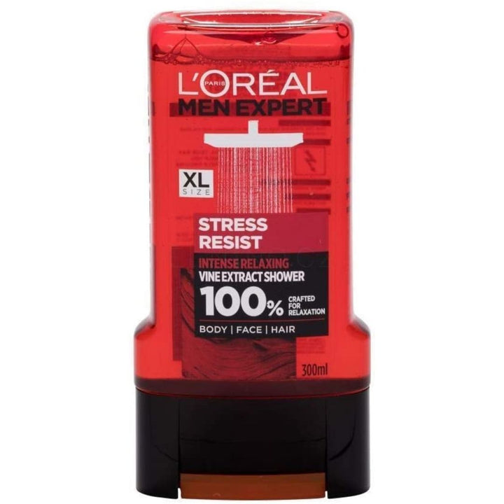 L'Oreal Men Expert Stress Resist Intense Relaxing Vine Extract Shower Gel, 300ml