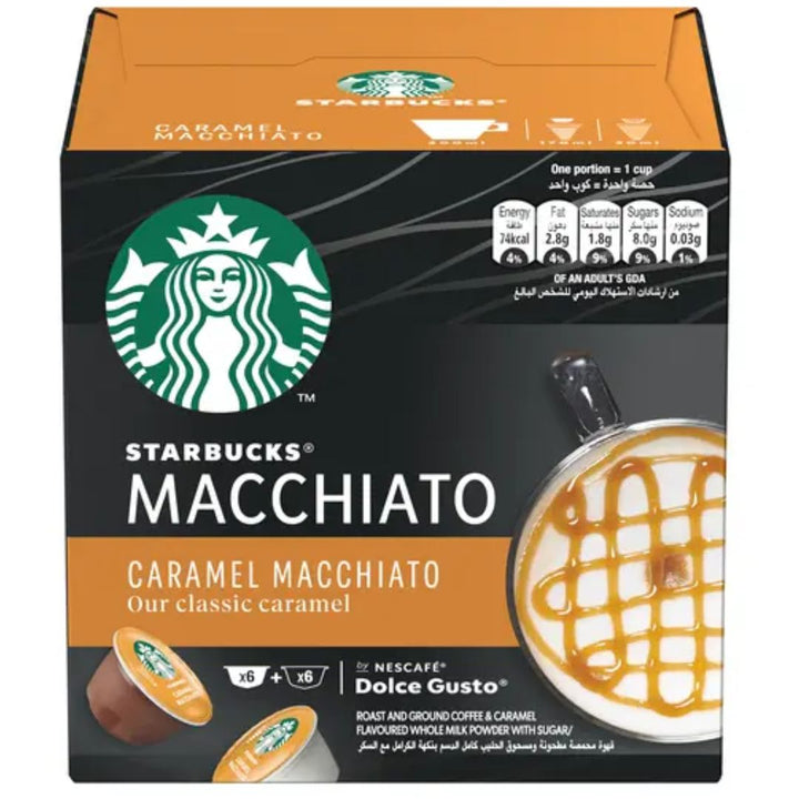 Starbucks Caramel Macchiato By Nescafe Dolce Gusto Coffee Pods, 127.8g