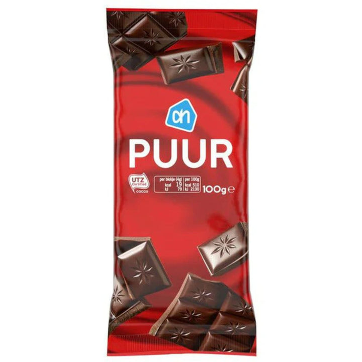 Albert Heijn Puur Dark Chocolate, 100g