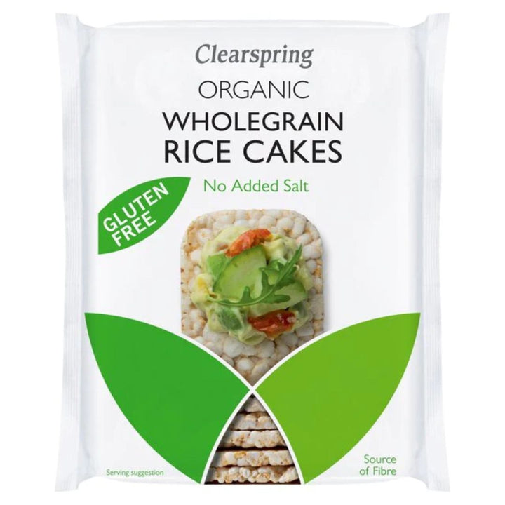 Clearspring Organic Rice Cakes with No Added Salt, 130g