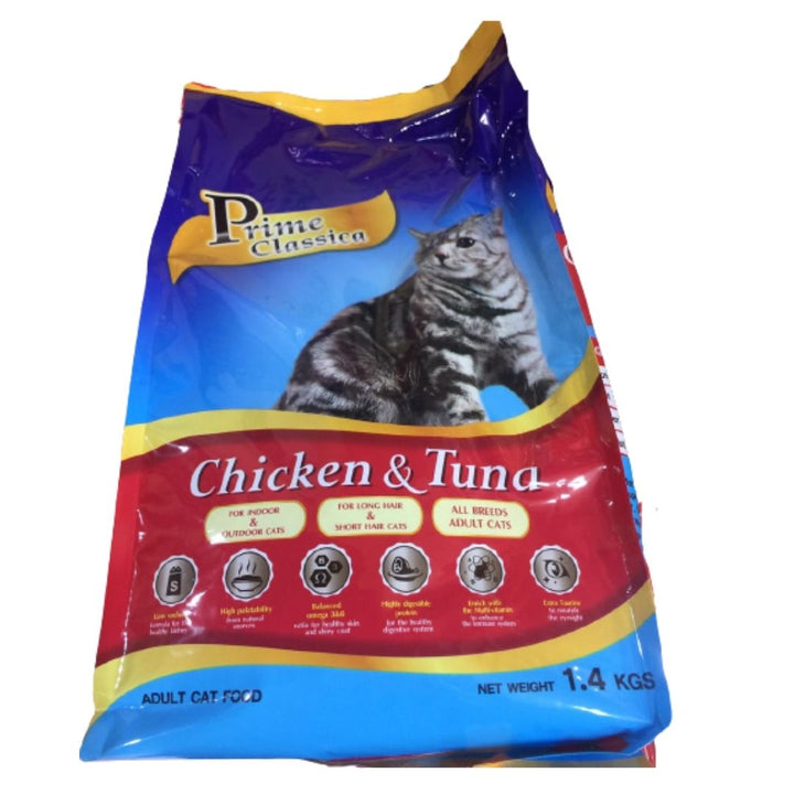 Prime Classica Cat Dry Food Chicken & Tuna, 1.4kg