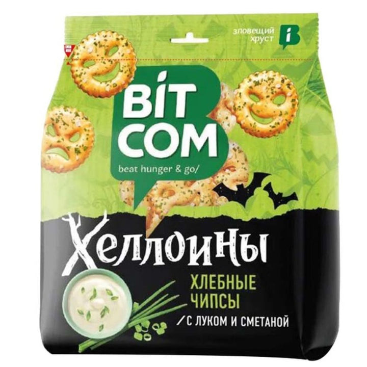 Bitcom Bread Chips with Onion and Sour Cream, 150g