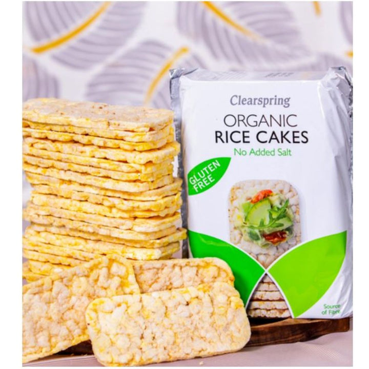 Clearspring Organic Rice Cakes with No Added Salt, 130g