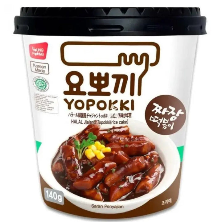 Yopokki Halal Jjajang Topokki, 140g