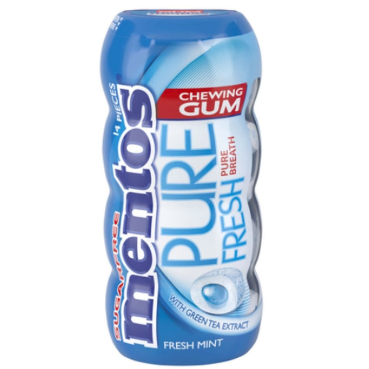 Mentos Pure Fresh Chewing Gum Fresh Mint, 14pcs