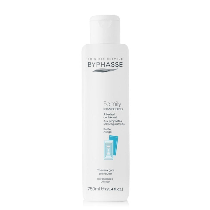 Byphasse Family Shampoo Green Tea Extract Oily Hair, 750 ml