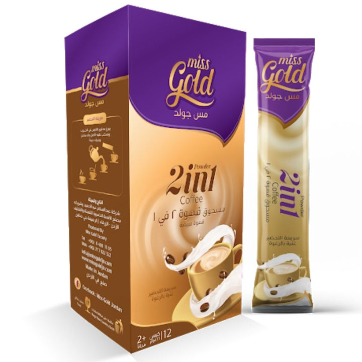 Miss Gold 2in1 Coffee 12+2 Sachet Box