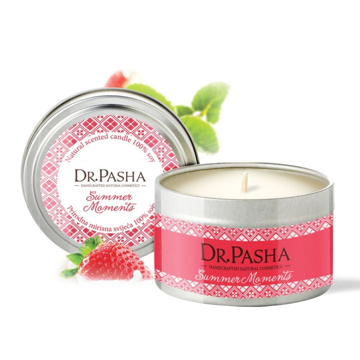 Dr. Pasha Summer Moments 100% Natural Massage Candle Red, 135ml