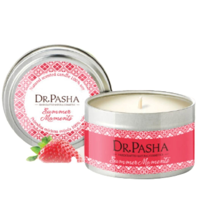 Dr. Pasha Summer Moments 100% Natural Massage Candle Red, 135ml