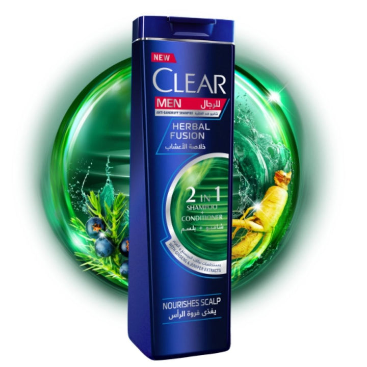 Clear Herbal Fusion 2 In 1 Shampoo + Conditioner For Men, 400 ml