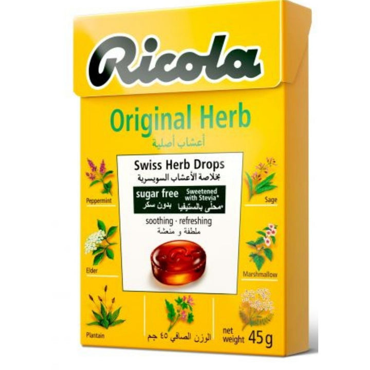 Ricola Original Herb Sugar Free Candy, 45g