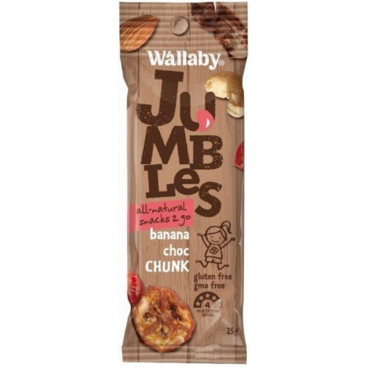 Wallaby Jumbles Banana Choc Chunk, 25g