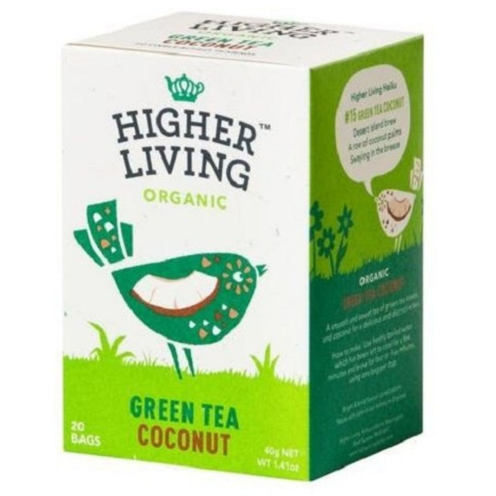 Higher Living Green Tea Bags, 40g