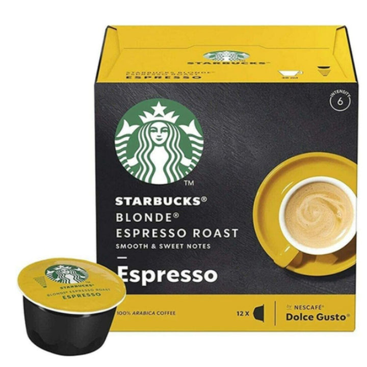 Starbucks Blonde Espresso Roast Coffee 12 Capsules, 66g