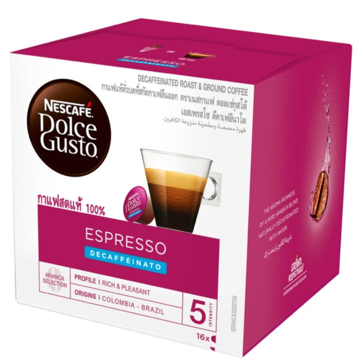 Nescafe Dolce Gusto Espresso Decaffeinato Coffee, 16pcs