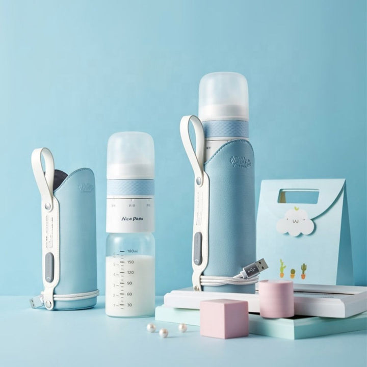 Portable Auto-Warming Baby Bottle