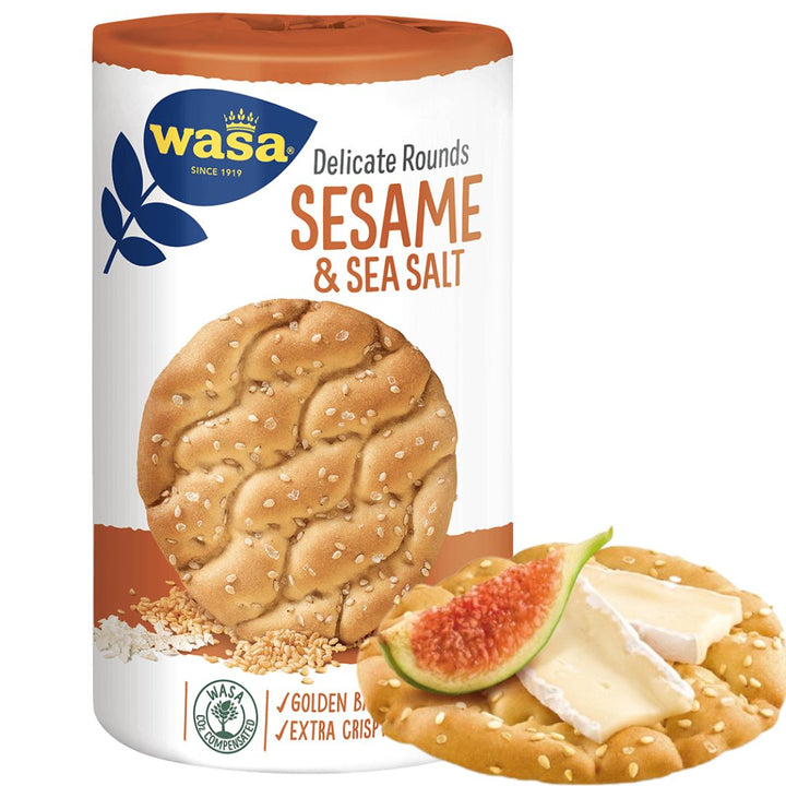 Wasa Delicate Tasty Rounds Sesame & Sea Salt, 235g