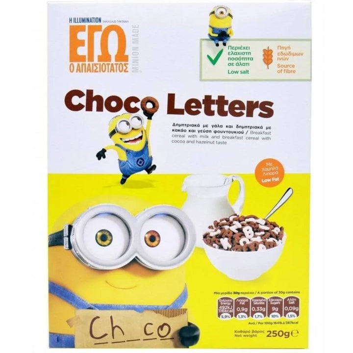 ERU Cereal Choco Letters Minion 250g