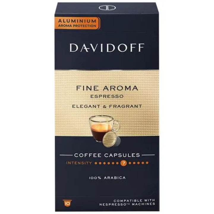 Davidoff Nespresso Capsules Fine Aroma Espresso Elegant & Fragrant + Complimentary Capsules, 55g