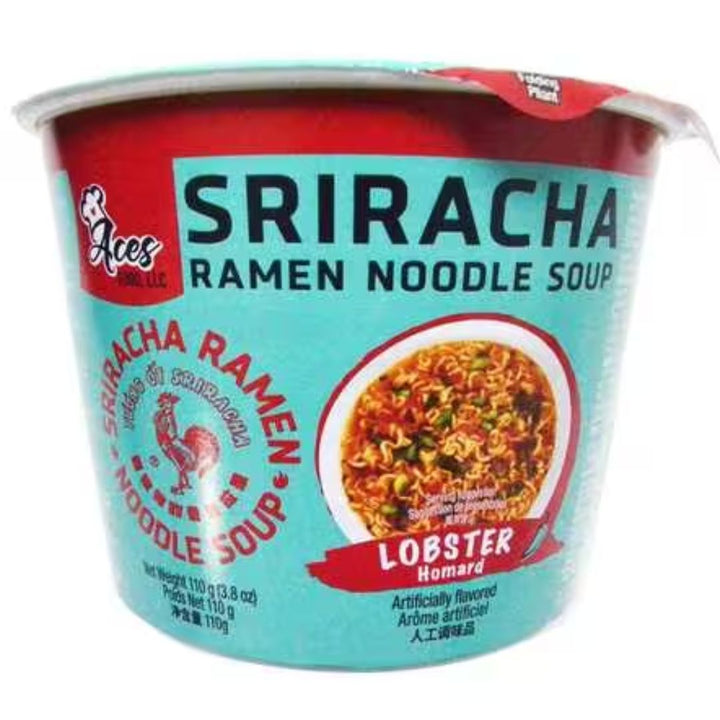 Aces Sriracha Ramen Beef Lobster Soup, 110g