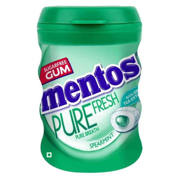 Mentos Pure Fresh Gum Spearmint Flavour  Bottle,32g