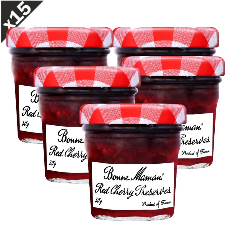 Bonne Maman Red Cherry Preserves, 15x30g