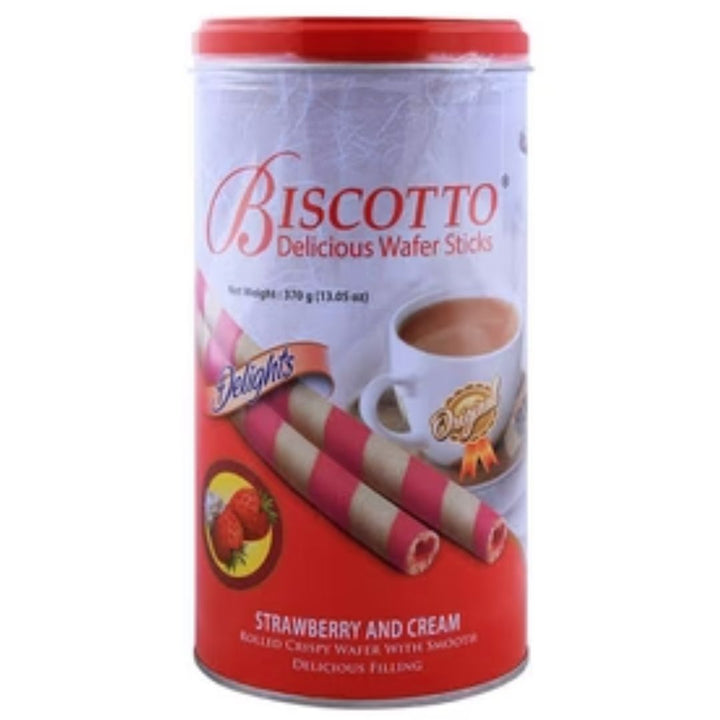 Biscotto Strawberry & Cream Wafer Sticks, 370g