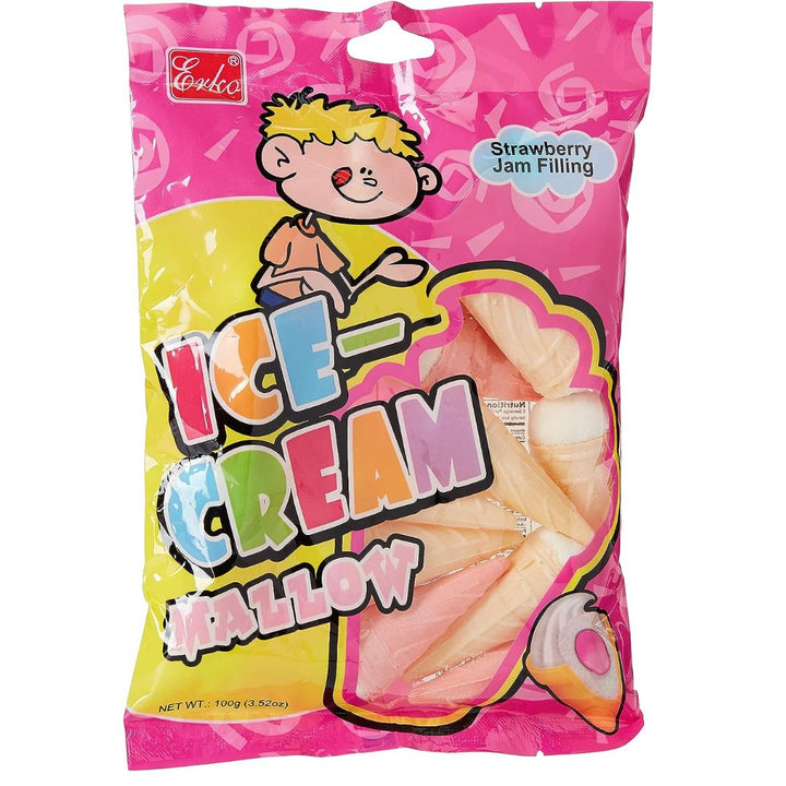 Erko Mallow Ice-Cream Flavour Cone Marshmallow, 100g