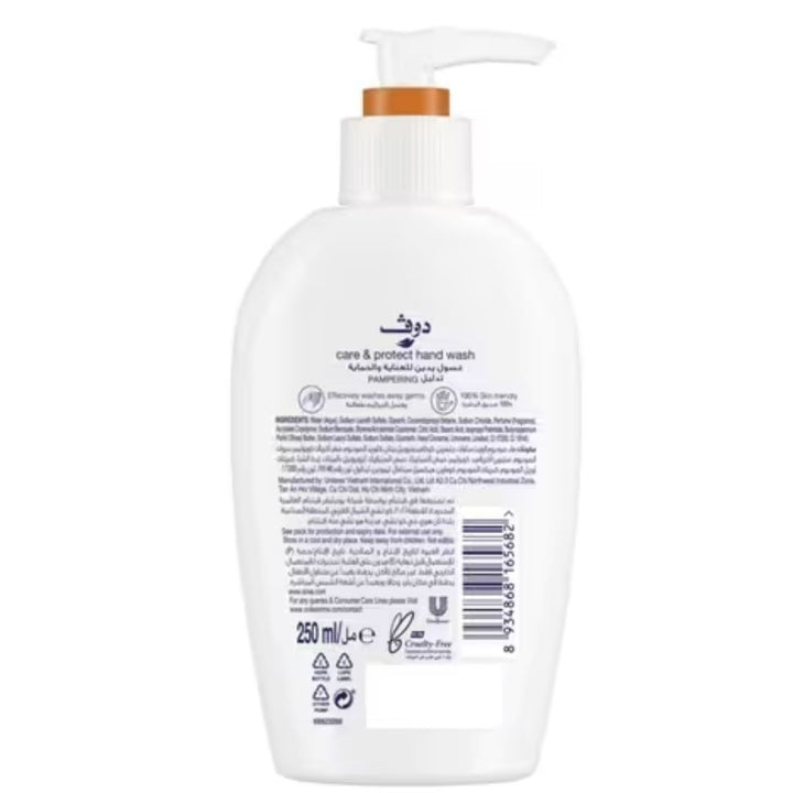 Dove Care And Protect Pampering Shea Butter And Vanilla Hand Wash, 500ml