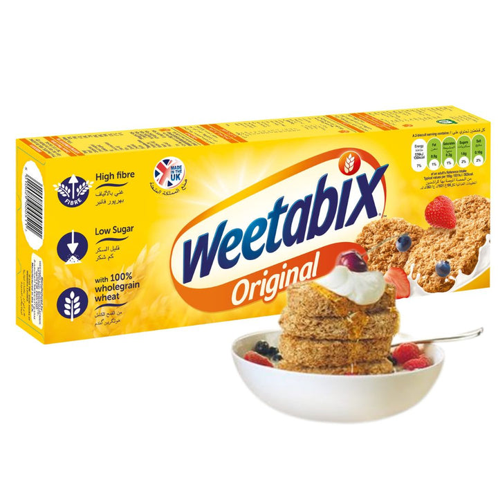 Weetabix Original Whole Grain Cereal Biscuit, 215g