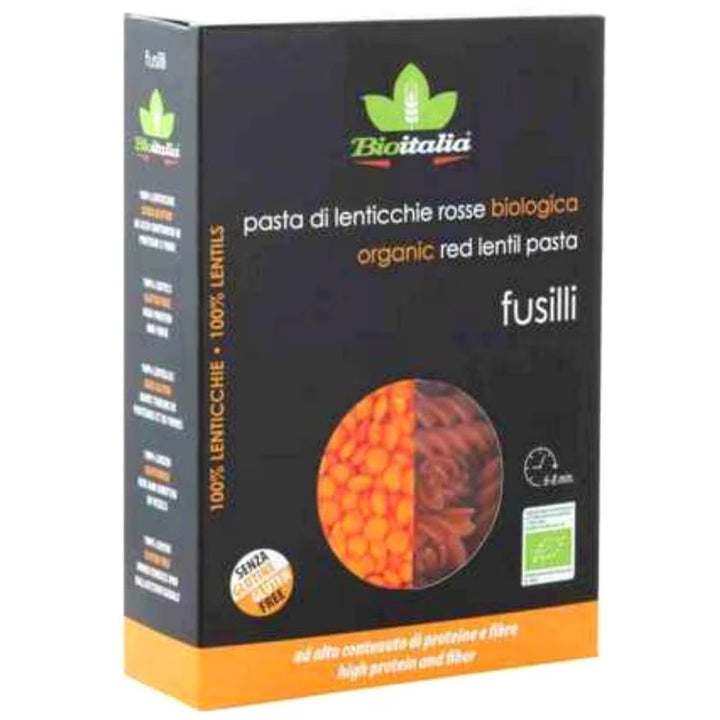 Bioitalia Organic Red Lentil Fusilli Pasta, 250g