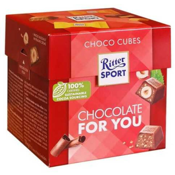 Ritter Sport Milk Chocolate Cubes Choco Greeting, 176g