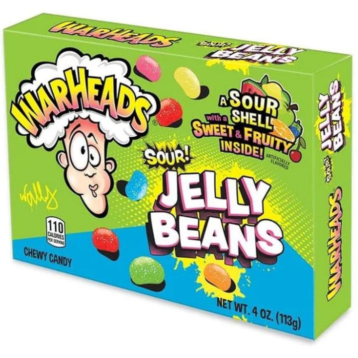 Warheads Sour Jelly Beans, 113g