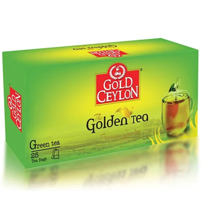 Gold Ceylon Green Tea, 25 Tea Bags