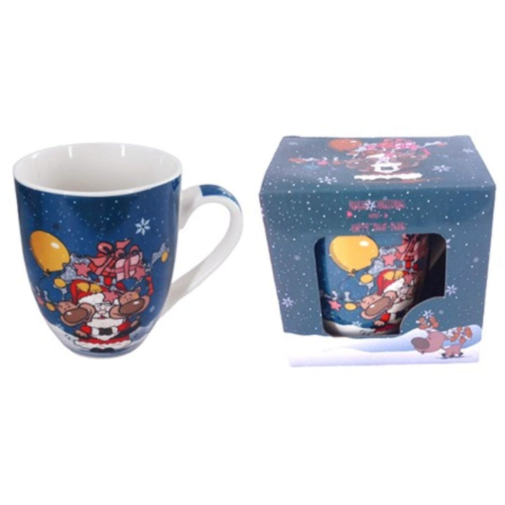 Christmas Mug with Santa  Ceramic Coffee Mug