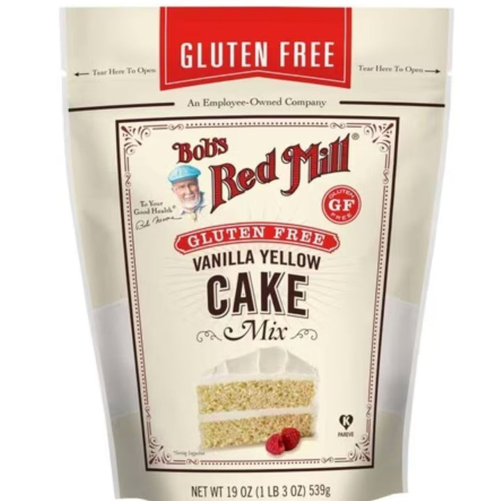 Bobs Red Mill Gluten Free Vanilla Yellow Cake Mix, 539g