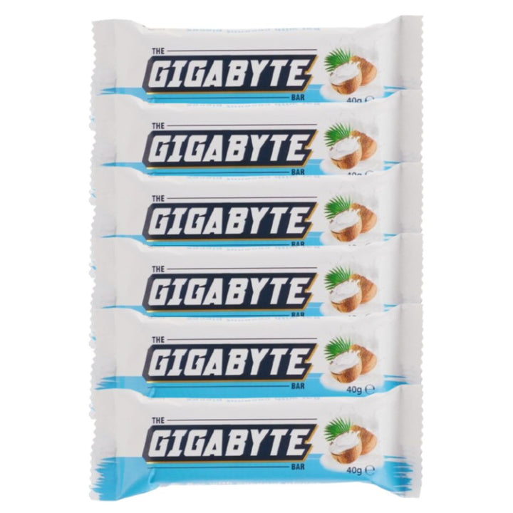 Gigabyte Bar With Coconut Pieces, 6x40g