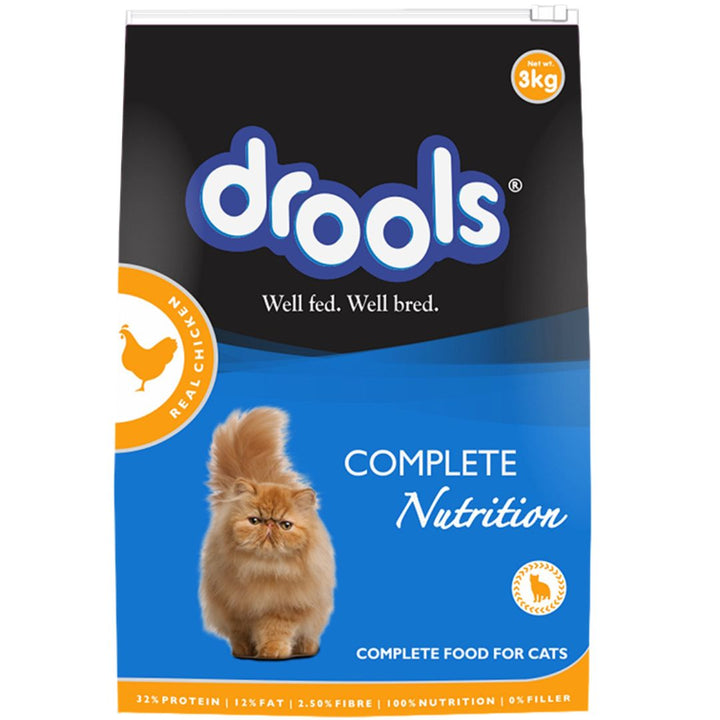 Drools Adult Cat Food Real Chicken, 3kg