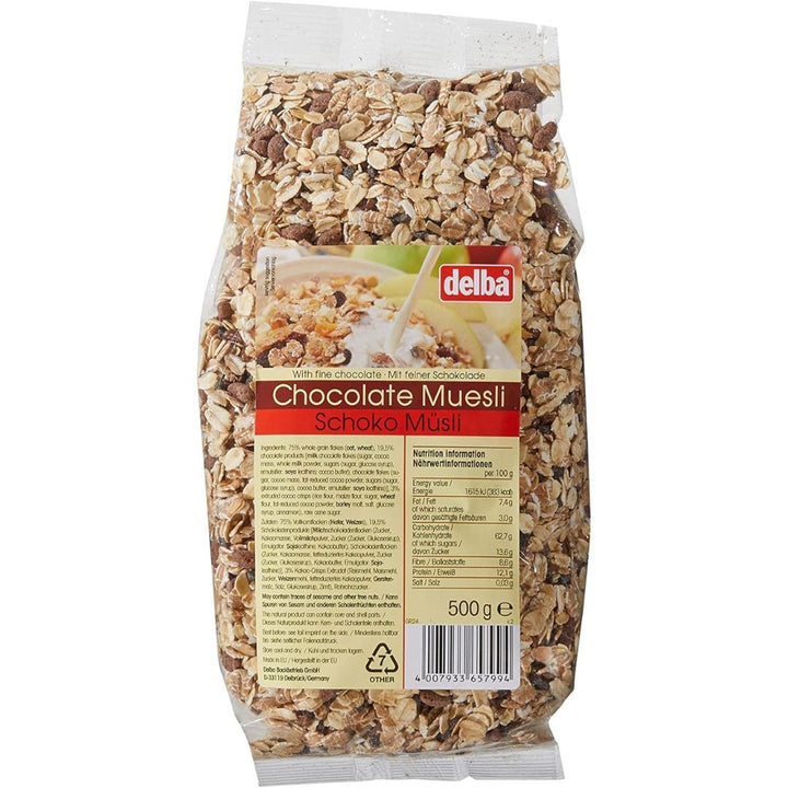 Delba Chocolate Muesli, 500g