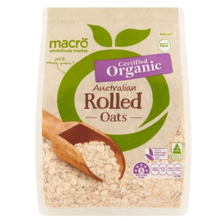 Woolworths Macro Organic Rolled Oats, 500g