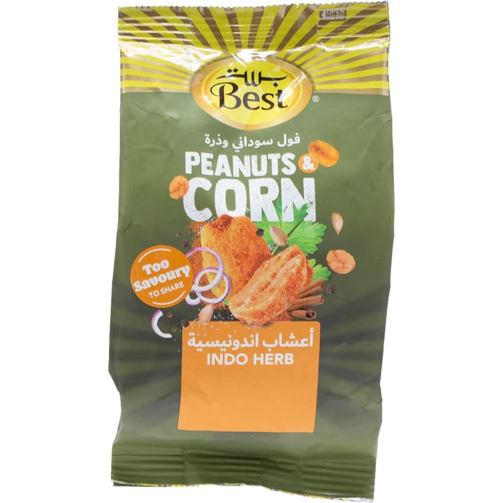 Best Indo Herb Peanuts & Corn Bag, 150g