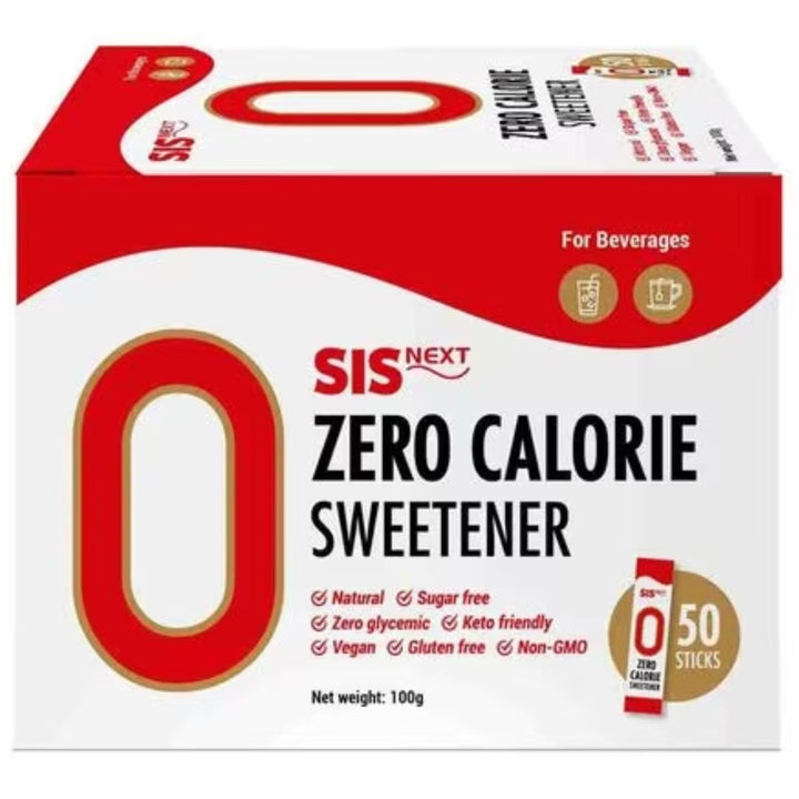 SIS Next Zero Calorie Sweetener Sticks, 100g