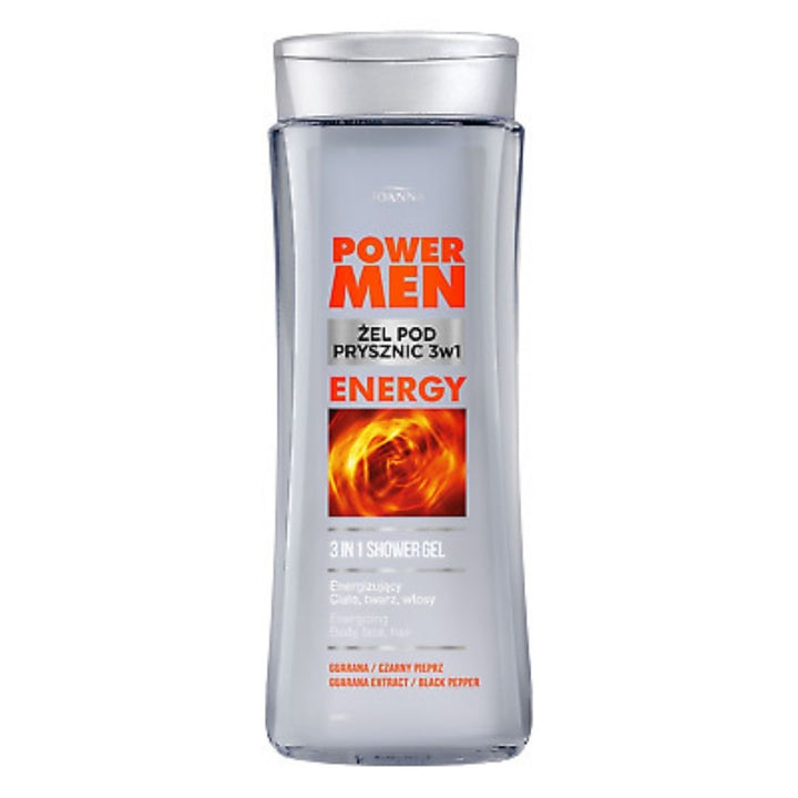 Joanna Power Men 3 in1 Shower Gel Energy, 300ml