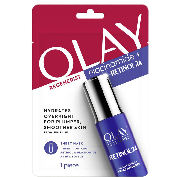 Olay Niacinamide + Retinol24 Sheet Mask, 50ml